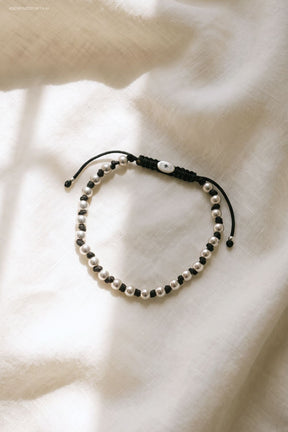 Chrome Pearl Bracelet