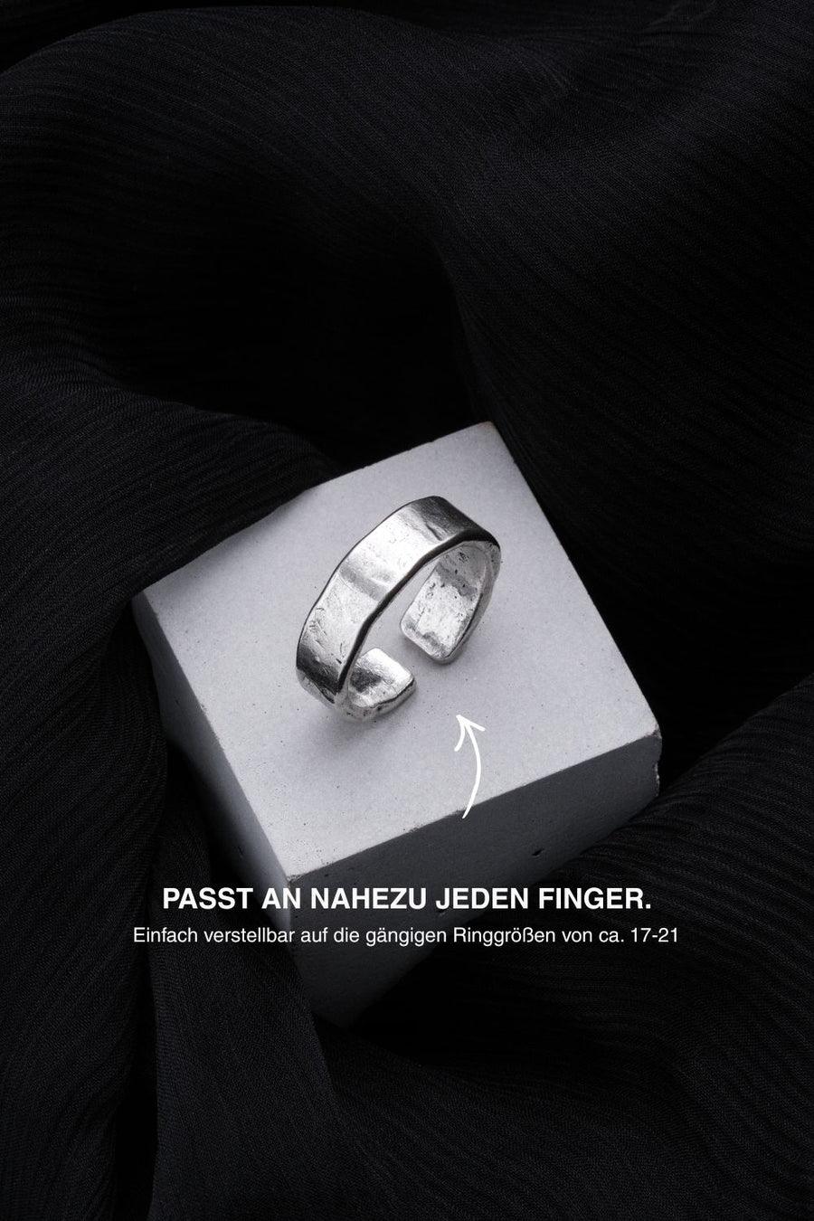 Bended Open Ring 925 Sterlingsilber