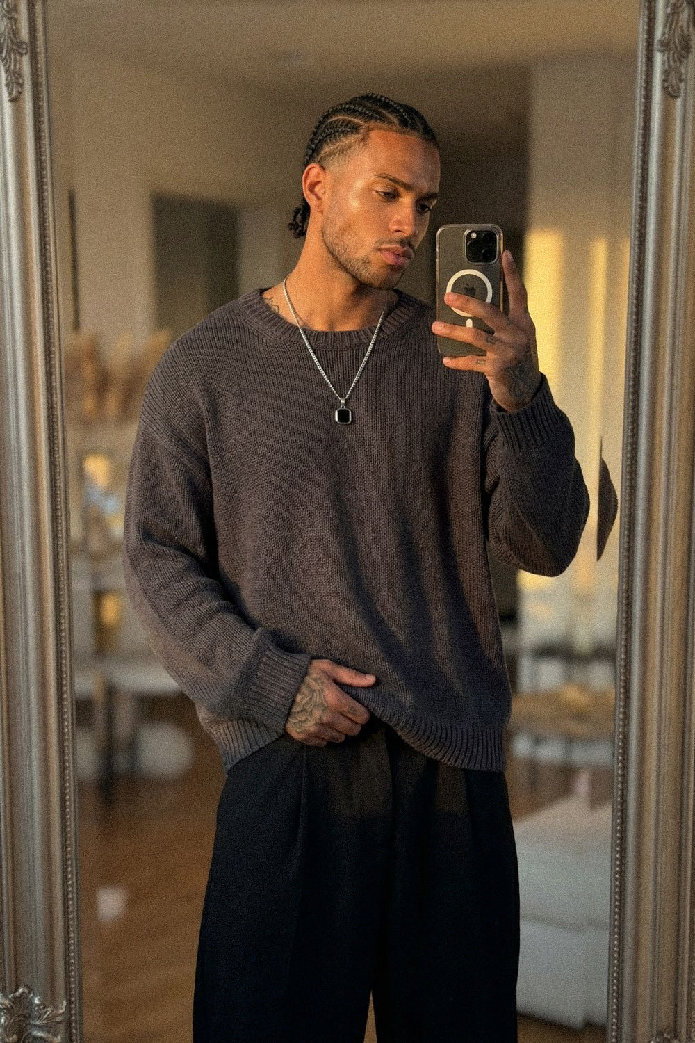 The Forge Necklace Black